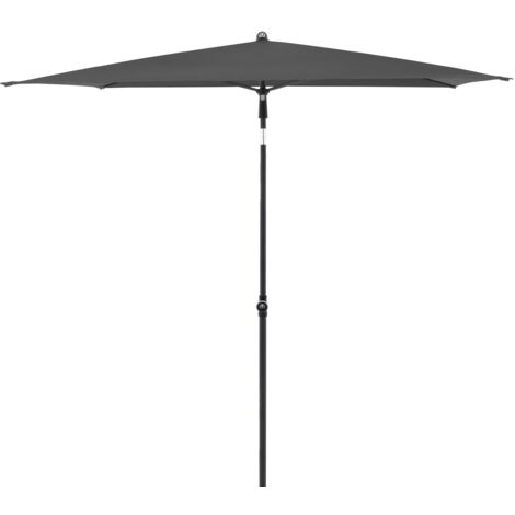 Doppler Ombrellone per il giardino Rethink I 180x200cm in grigio chiaro I Parasole inclinabile per balcone e terrazza I Ombrellone sostenibile I Ombrellone da balcone con apertura a mano