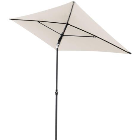 Doppler Ombrellone per il giardino Rethink I 200 cm in grigio I Ombrellone rotondo inclinabile per balcone e terrazza I Ombrellone sostenibile I Parasole da balcone con apertura a mano
