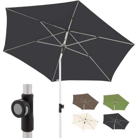 Doppler Push Up Parasole I Regolabile manualmente in Altezza con Rotella I Moderno Parasole da Balcone I Facile da Aprire e chiudere I 220 cm I inclinabile