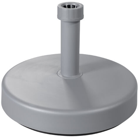 Doppler Schirmständer Füllsockel 25 L rund ø 46 cm befüllbar 85899 Silber
