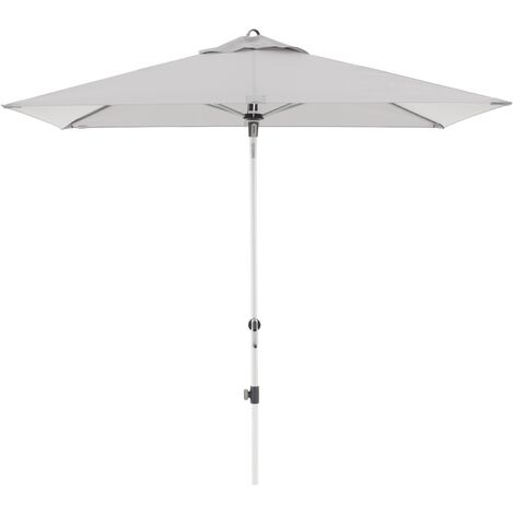 Doppler Sonnenschirm "Expert Auto Tilt 220 x 140", hellgrau, 220 x 140 (H x B), Bezug aus 100 % Polyester, Gestell Aluminium silber, 6,6 kg Sonnenschirm "Expert Auto Tilt 220 x 140" mit Höhenverstellu