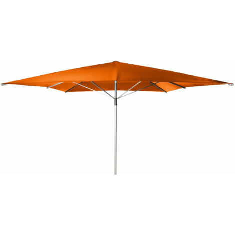 Doppler Sonnenschirm/ Großschirm "Telestar"  400 x 400 cm, orange, ohne Volant, Bezug aus 100% Polyester, Gestell aus Aluminium, 25 kg