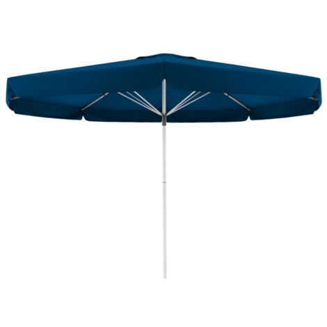 Doppler Sonnenschirm/ Großschirm "Telestar" Ø 5,00 m, dunkelblau, mit Volant, Bezug aus 100% Polyester, Gestell aus Aluminium, 25 kg Sonnenschirm / Großschirm "Telestar 500", inkl. Schutzhülle, dunkel