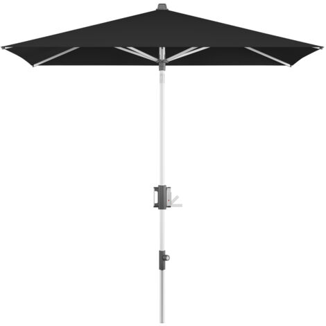 Doppler Sonnenschirm / Mittelmastschirm "Apoll 230 x 150 cm", black, Bezug 100 % Polyester, Gestell aus Aluminium, 7 kg Sonnenschirm / Mittelmastschirm "Apoll 230 x 150", black, 230 x 150 cm