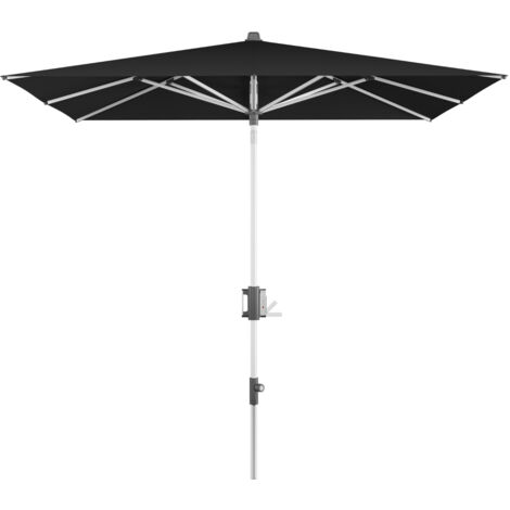 Doppler Sonnenschirm / Mittelmastschirm "Apoll 230 x 150 cm", black, Bezug 100 % Polyester, Gestell aus Aluminium, 7 kg Sonnenschirm / Mittelmastschirm "Apoll 240 x 240", black, 240 x 240 cm