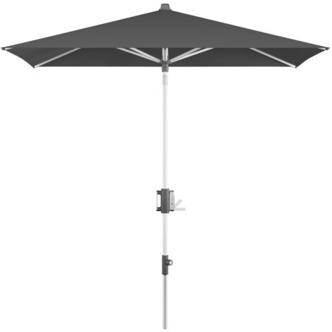 Doppler Sonnenschirm / Mittelmastschirm "Apoll 230 x 150 cm", dark grey, Bezug 100 % Polyester, Gestell aus Aluminium, 7 kg Sonnenschirm / Mittelmastschirm "Apoll 230 x 150", dark grey, 230 x 150 cm