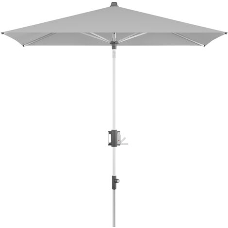 Doppler Sonnenschirm / Mittelmastschirm "Apoll 230 x 150 cm", light grey, Bezug 100 % Polyester, Gestell aus Aluminium, 7 kg Sonnenschirm / Mittelmastschirm "Apoll 230 x 150", light grey, 230 x 150 cm