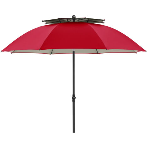Doppler Windprofi 200 Manual ø 200 cm rund Sonnenschirm 3 Farben Strandschirm Balkonschirm 809