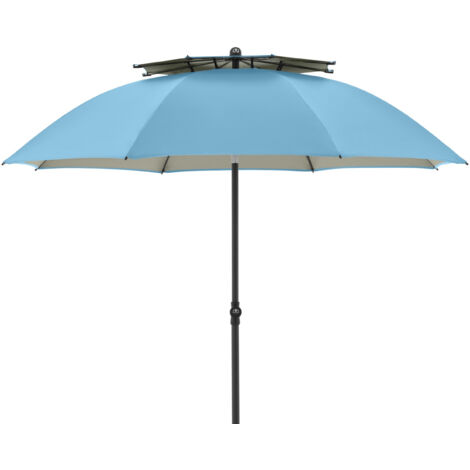 Doppler Windprofi 200 Manual ø 200 cm rund Sonnenschirm 3 Farben Strandschirm Balkonschirm 821