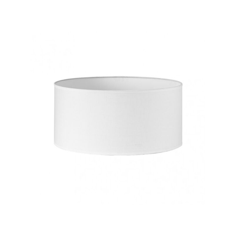 Abat-jour cylindrique dori m10 blanc 50dx50dx25h cm popeline tissée
