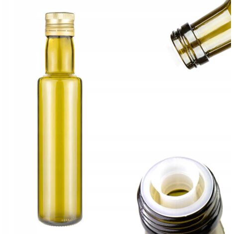 DORICA OLIVE bottiglia da 250 ml per olio d'oliva e aceto con DISPENSER