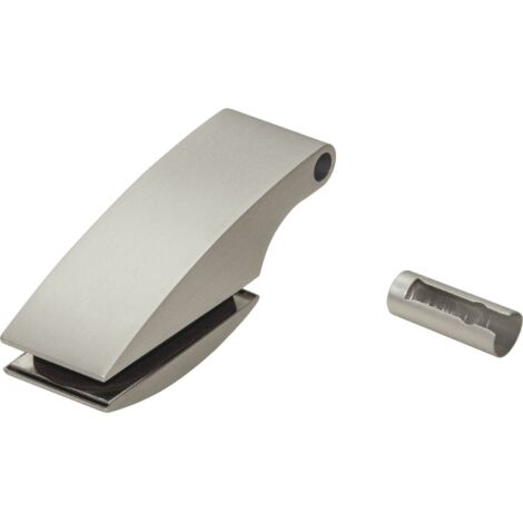 DORMA Türband Flügelteil Studio Arcos  Glas 8 mm, Alu Edelstahl-Effekt (24.230)  Glastürbeschlag - Zubehör dormakaba