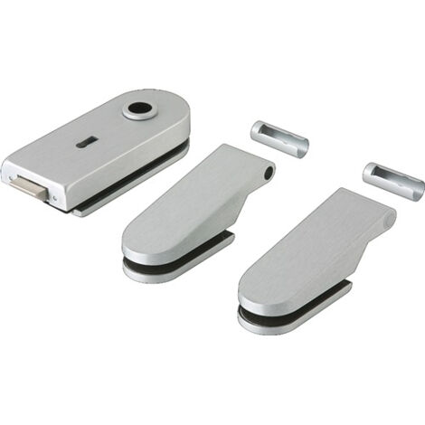 dormakaba Ferrure de porte en verre STUDIO Rondo LM argent anodisé BB DIN G/D - 81010315099