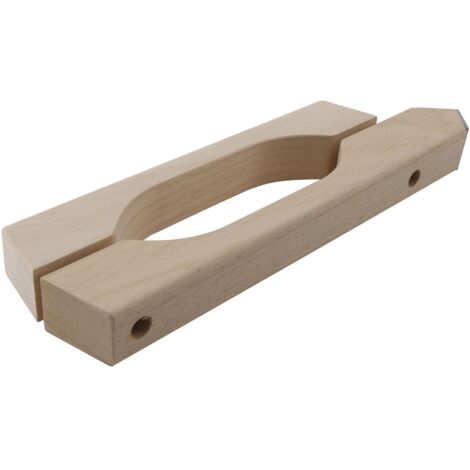 DORMAKABA Saunabeschlag-Holzgriffset Abachi-Holz (13.005)