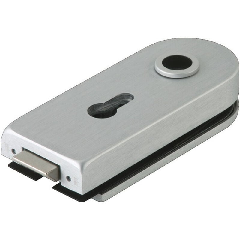 Serratura per porta in vetro studio Rondo lm anodizzato argento pz din l/r Dormakaba