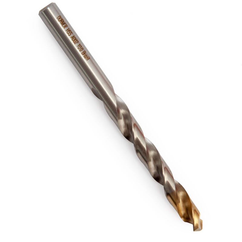 A002 10.00MM hss TiN s/s Jobber Drill - Dormer