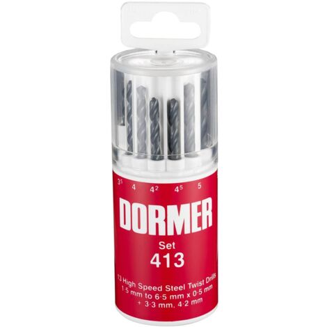 Dormer A191 No.413 Metric Hss Drill Set Of 13 1.5-6.5 X 0.5Mm