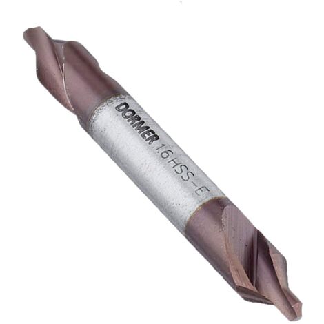 Dormer A266 - Punta per trapano centrale in acciaio cobalto ad alta velocità con pilota a 118 gradi e cono da 60 gradi, 1,60 mm x 4,00 mm, confezione singola