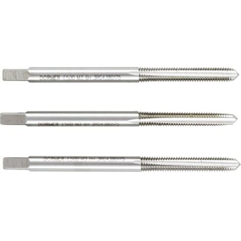 Dormer E500M3NO8 E500 HSS Coarse Tap Straight Flute 3mm Set of Three DORE50030SET