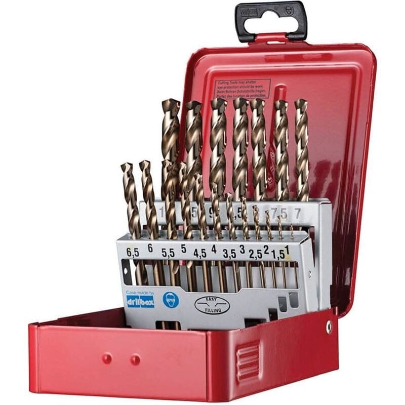 A295 NO.219 (19-Pce) hss-e Jobber Drill Set din 338 - Dormer