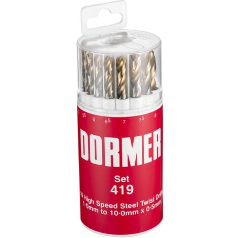 Dormer Jobber Drill Set, Set of 19