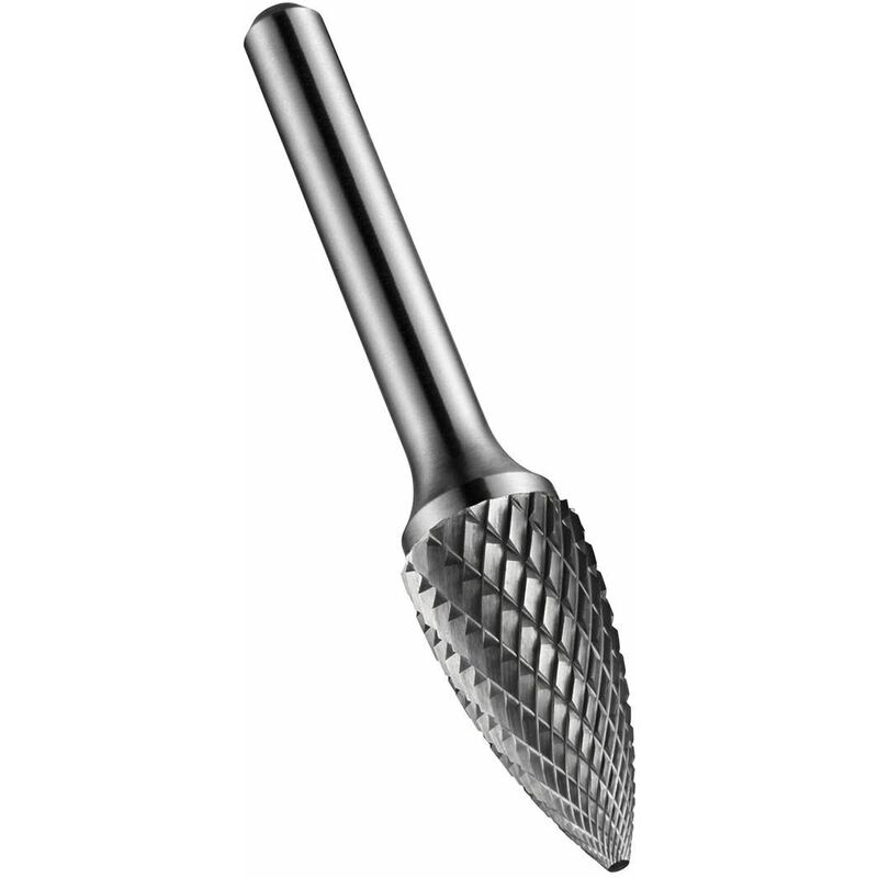 Solid Carbide Rotary Burr Bright Pointed Tree 8 x 6mm DOR813806