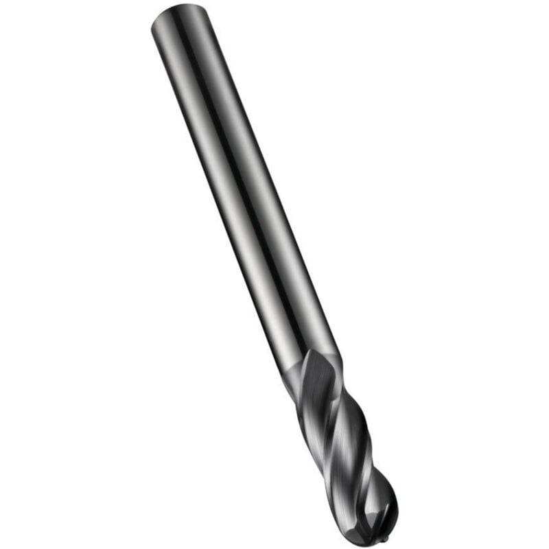 S511 8.00MM Carbide 4 Flute Plain Shank Ball Nosed End Mill - X-Ceed Coat - Dormer