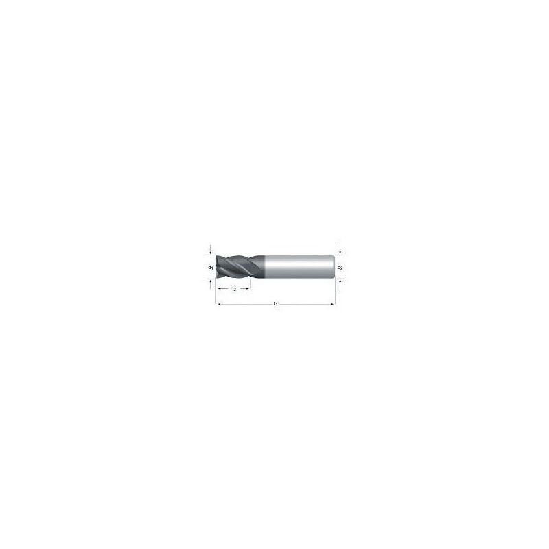 Dormer S813HA 6.00MM Carbide 3 Flute Slot Drill - Alcrona Coated - DIN 6527L