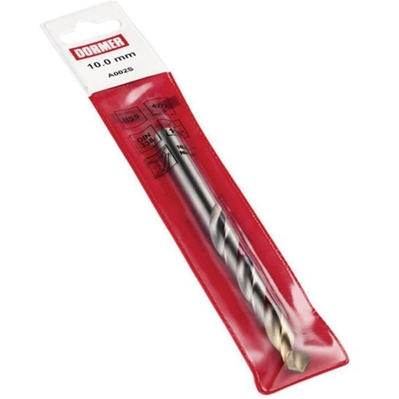 Dormer - Spiralbohrer din 338 TypN A002S D.6.35mm hss profilgeschl.Blank/TiN Zyl.schaft