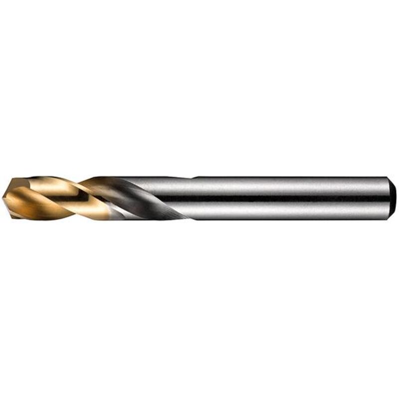 Dormer - Kurzbohrer mit zylindrischem Schaft hss din 1897N 135° TiN-Tip 7 mm