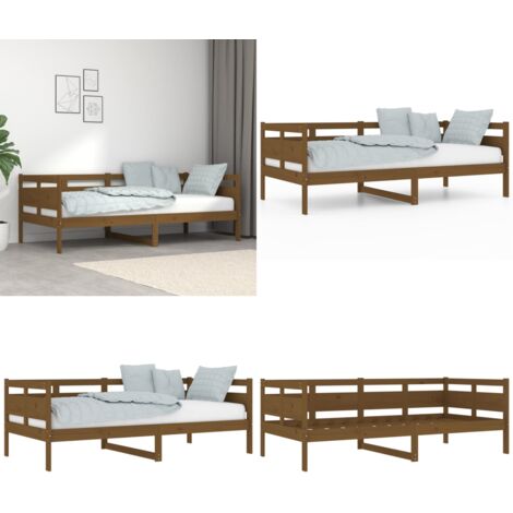 Dormeuse Ambra in Legno Massello di Pino 90x190 cm - Divano letto - Letto in legno