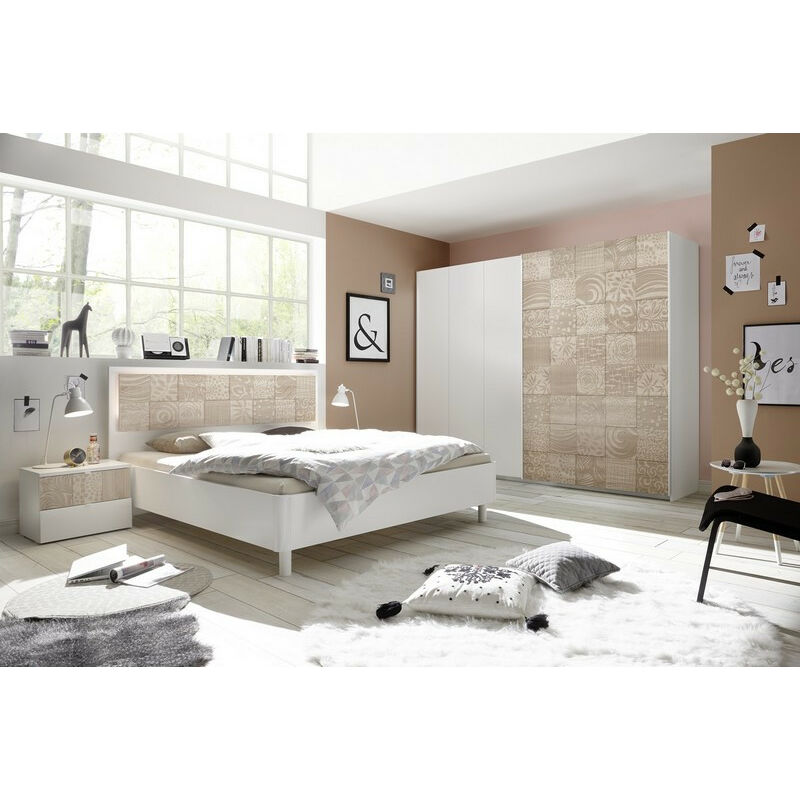 Dormitorio completo avolte 2 160 x 200 cm - Color: Beige