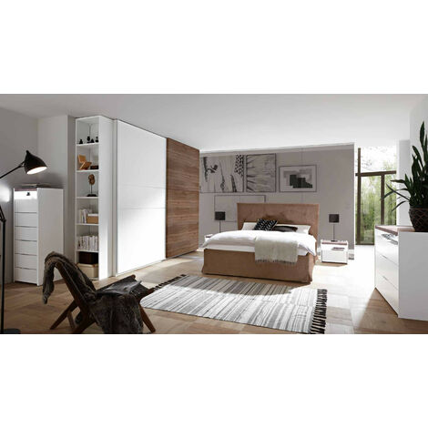 Cama individual para dormitorio, gris hormigón, cm 200x85xH 98