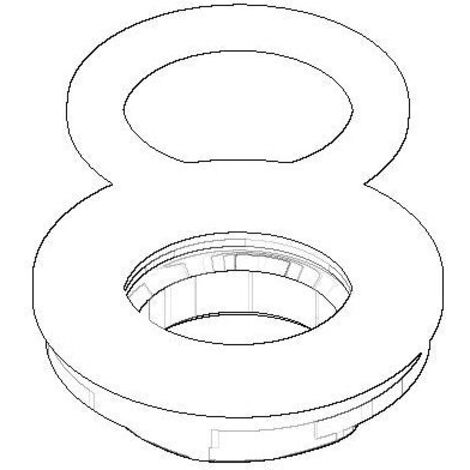 Dornbracht Befestigung mit Dichtungen Ersatzteile 3/4" 04231000403 45mm