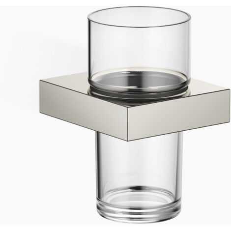 Dornbracht Glashalter mit Kristallglas, Wandmodell, 83400780-08