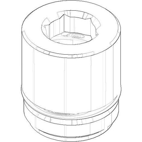 Dornbracht Hülse mit Sicherungseinrichtung Ersatzteile 90170118800 20,8x23mm