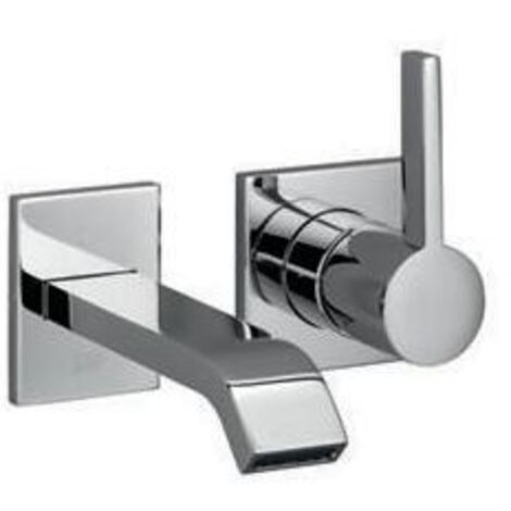 Dornbracht IMO Waschtisch-Wand-Einhandmischer ohne Ablaufgarnitur 36861670 platin matt