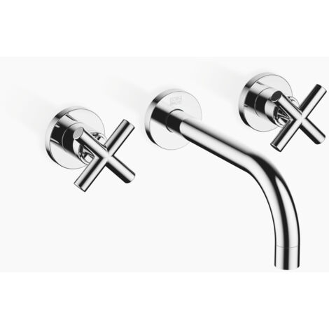Dornbracht TARA mélangeur de lavabo mural, saillie 190mm, kit de