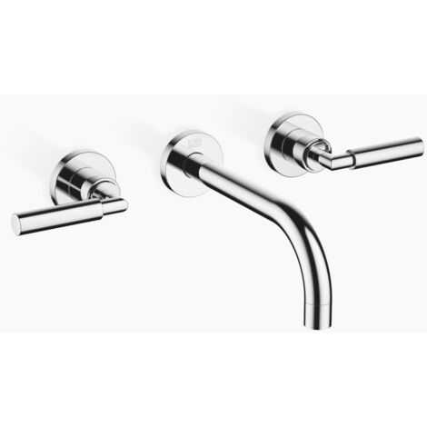 Dornbracht TARA mélangeur de lavabo mural, saillie 190mm, kit de