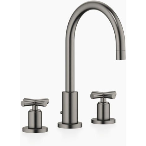 Dornbracht TARA, mélangeur lavabo 3 trous, avec vidage, saillie