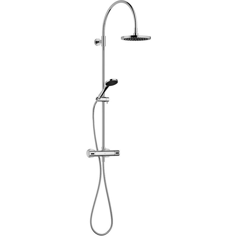 

Dornbracht Showerpipe con termostato de ducha, sin teleducha, ducha de pie de proyección 420 mm, color: de platino - 34459892-08