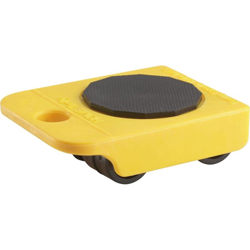 Dörner + Helmer KS Porter chariot de transport jaune capacité de charge 150 kg stable compact fonction rotative pour moquette et carrelage durable