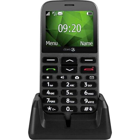 doro 1370 Téléphone portable pour séniors graphite