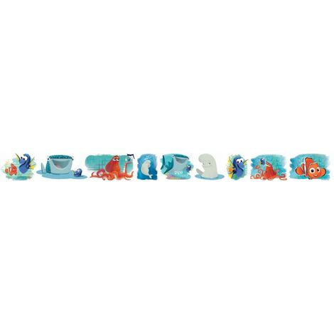 Dory e Nemo Bordo adesivo cameretta bianco