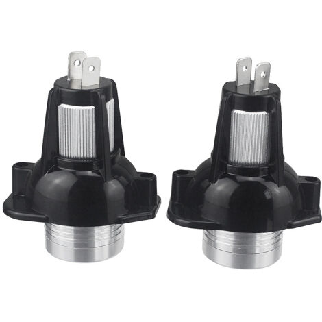 Dos bombillas LED de posición de luz blanca xenón de alta potencia de 6 W y 6500 K con diseño de halo de ojo de ángel de aluminio, aptas para sedanes BMW E90 de 2006 a 2008.