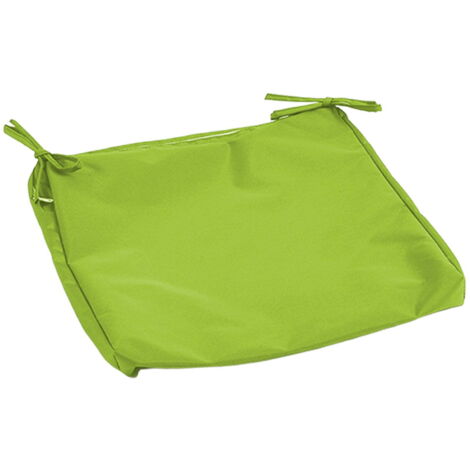 Dos fundas verdes e impermeables para asientos de exterior con cremallera, aptas para espacios exteriores como patios, jardines y sillas.