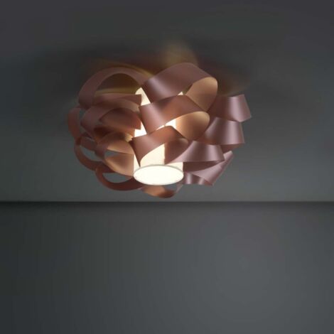 Dos luces CLOUD Plafón rosa diámetro 75x h36 cm