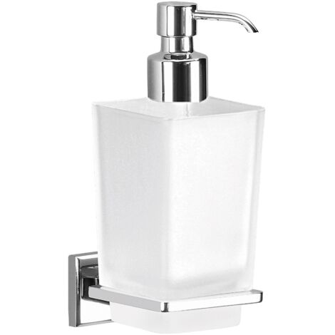 dosasapone Colorado dispenser a muro erogatore sapone in metallo cromato