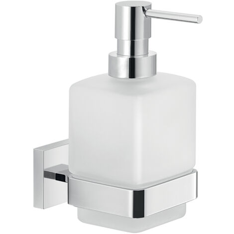 Dosasapone con erogatore in ottone da muro in ottone, alluminio e Cromall A081 Gedy serie ELBA Cromato