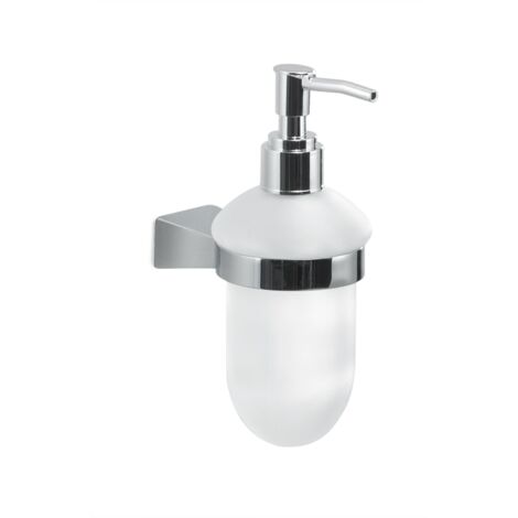 Dosasapone con erogatore in plastica da muro in acciaio inox e Cromall TN80 Gedy serie TONALE Cromato